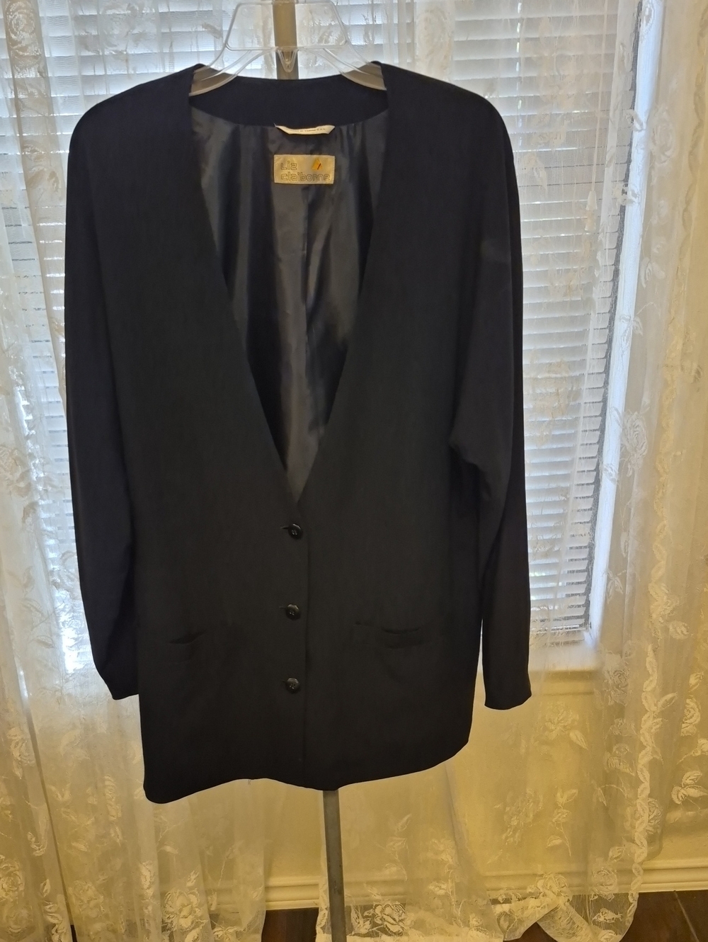 Classic Liz Claiborne Women's Black Blazer Jacket Size 10